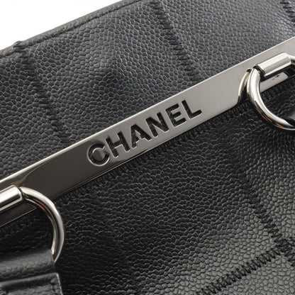 Chanel Tote Choco Bar Black Calf — view 7