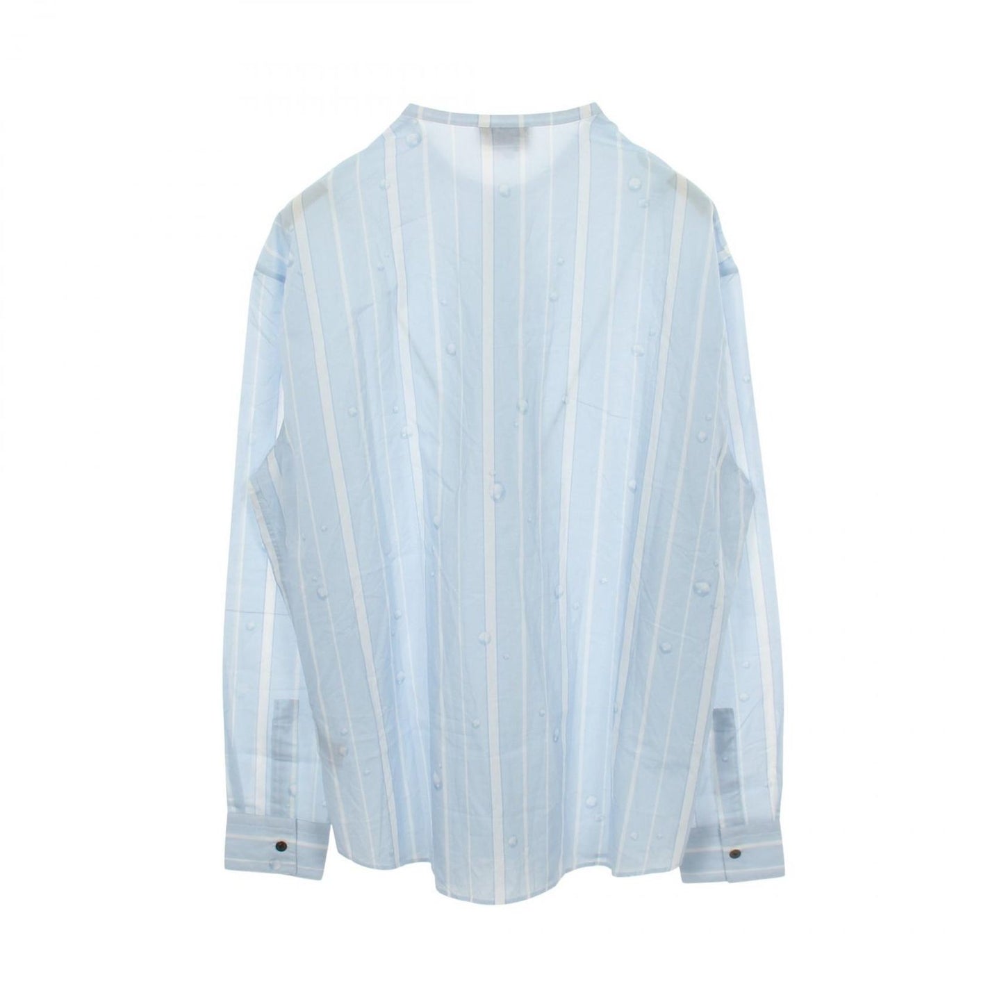 Hermes Series Button Striped Long Sleeve Cotton Shirt — view 2