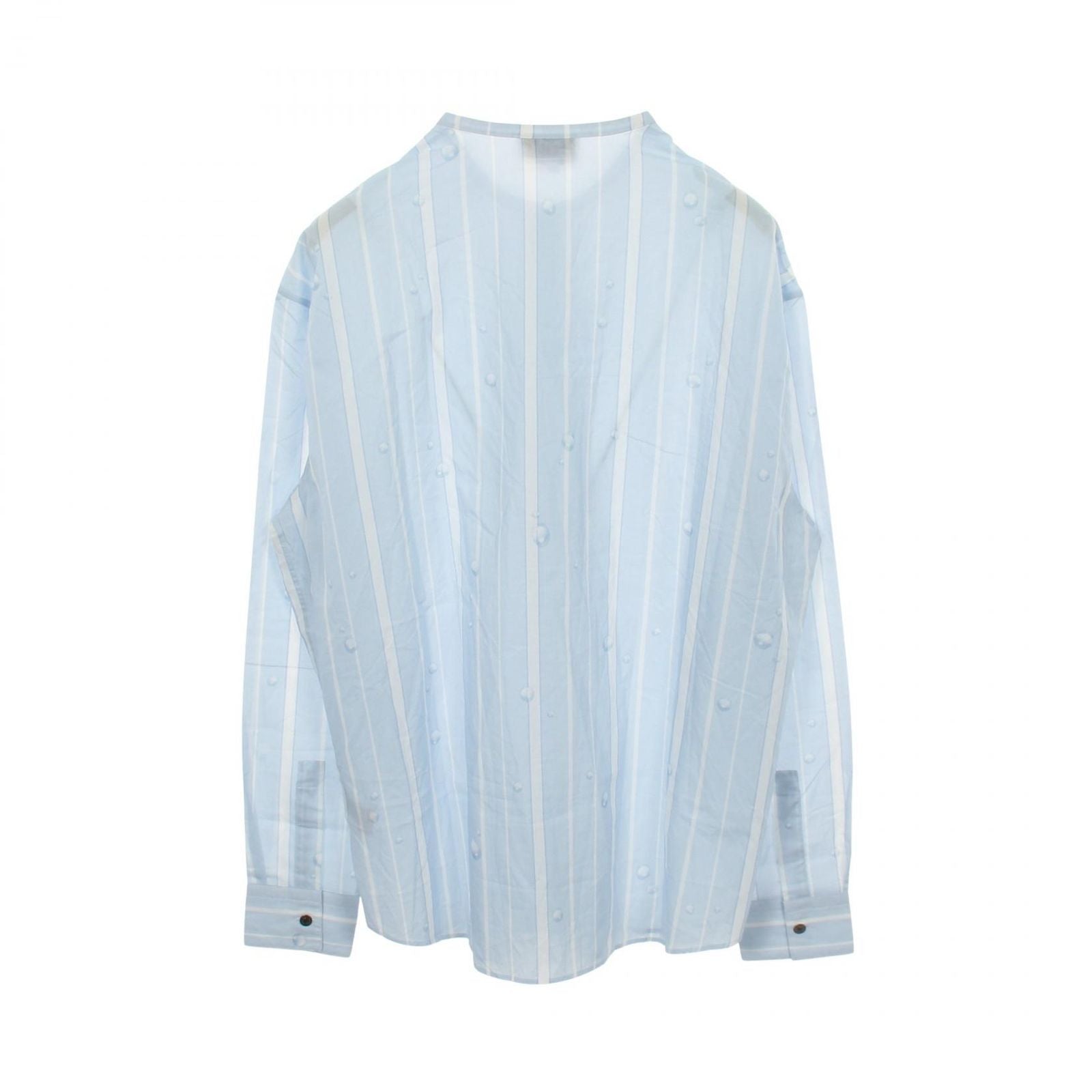Hermes Series Button Striped Long Sleeve Cotton Shirt — view 2