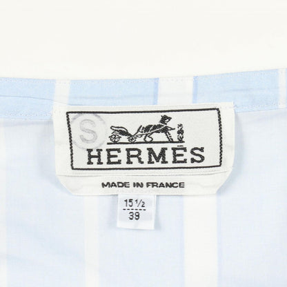 Hermes Series Button Striped Long Sleeve Cotton Shirt — view 3
