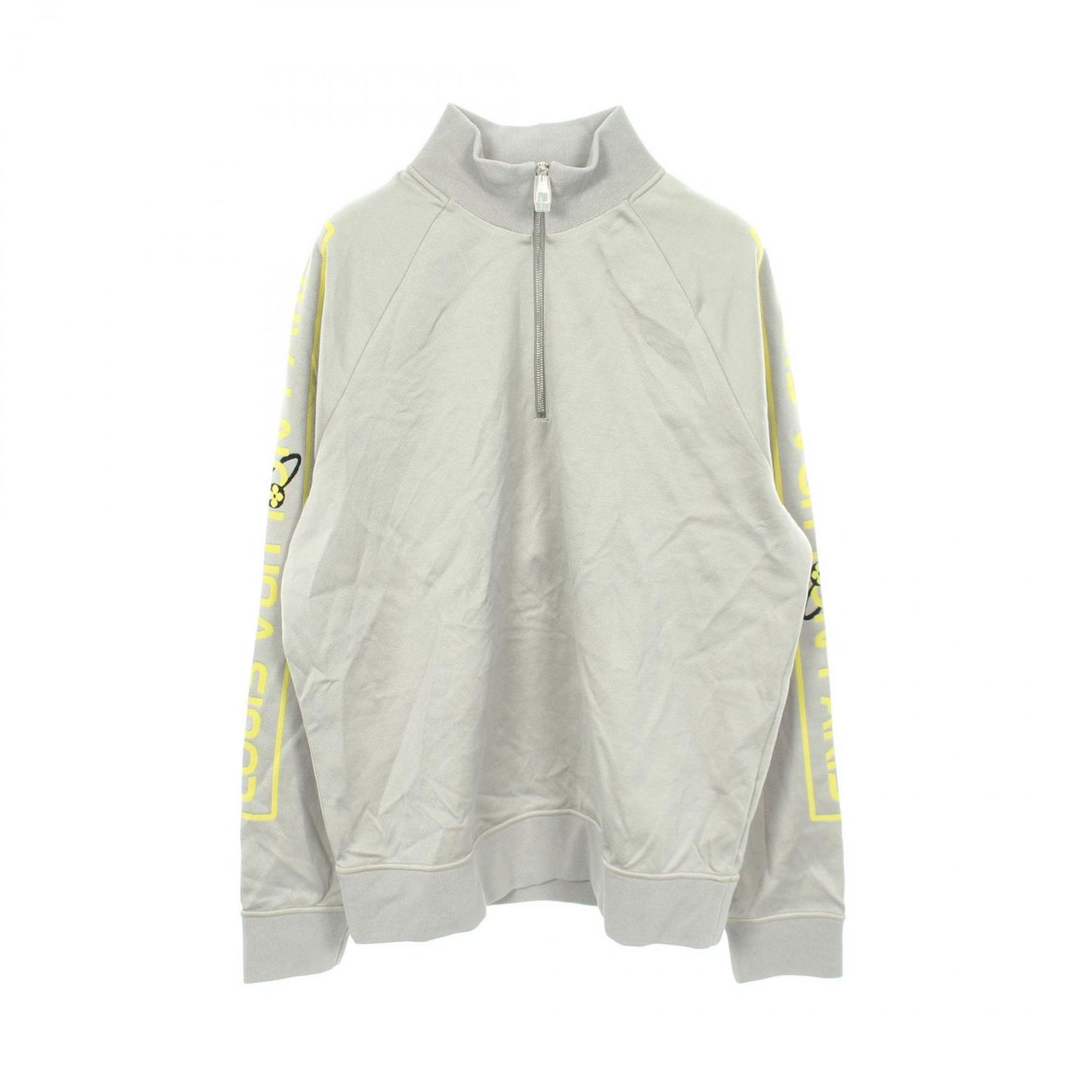 Louis Vuitton Sweatshirt Arm Logo Half Zip Cotton