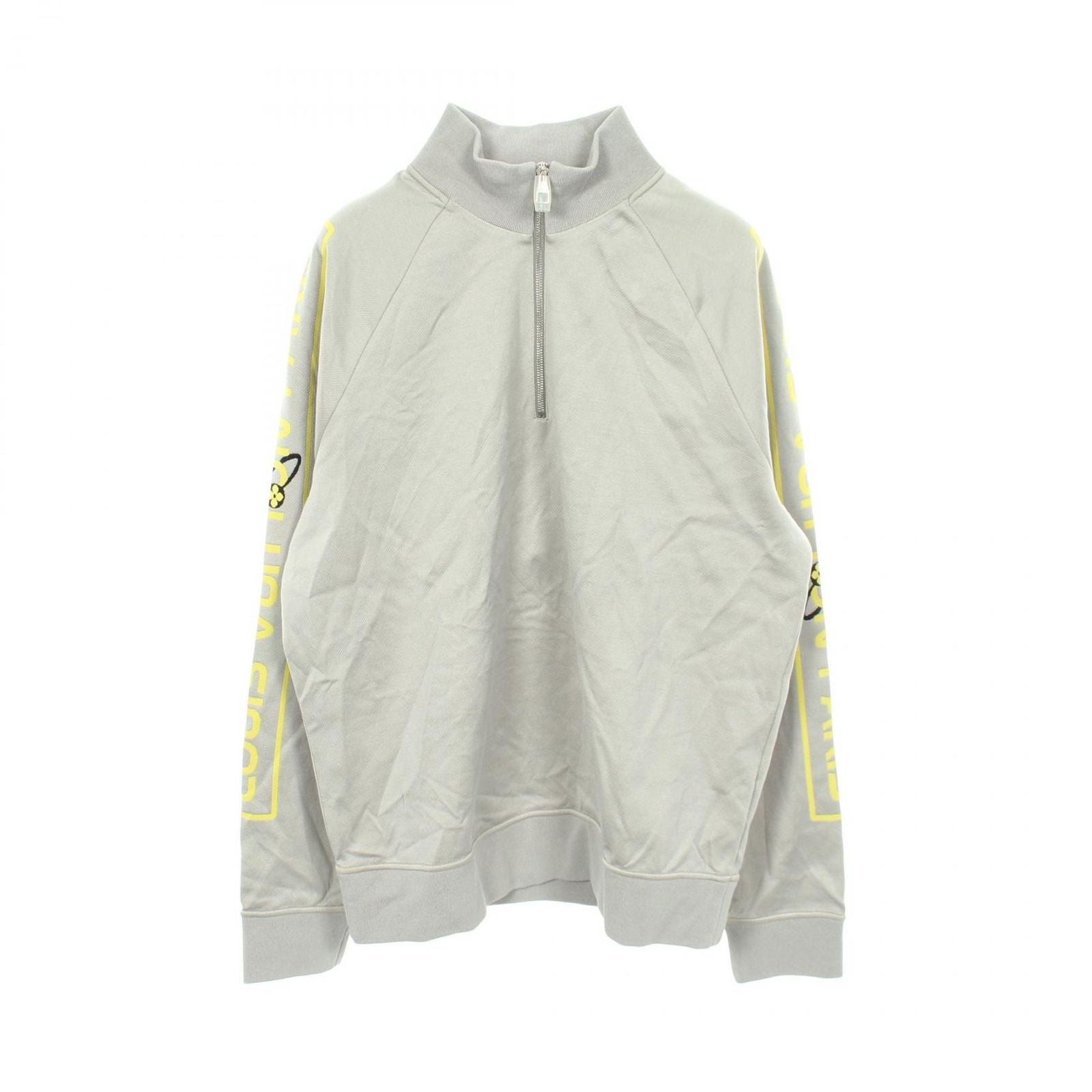 Louis Vuitton Sweatshirt Arm Logo Half Zip Cotton