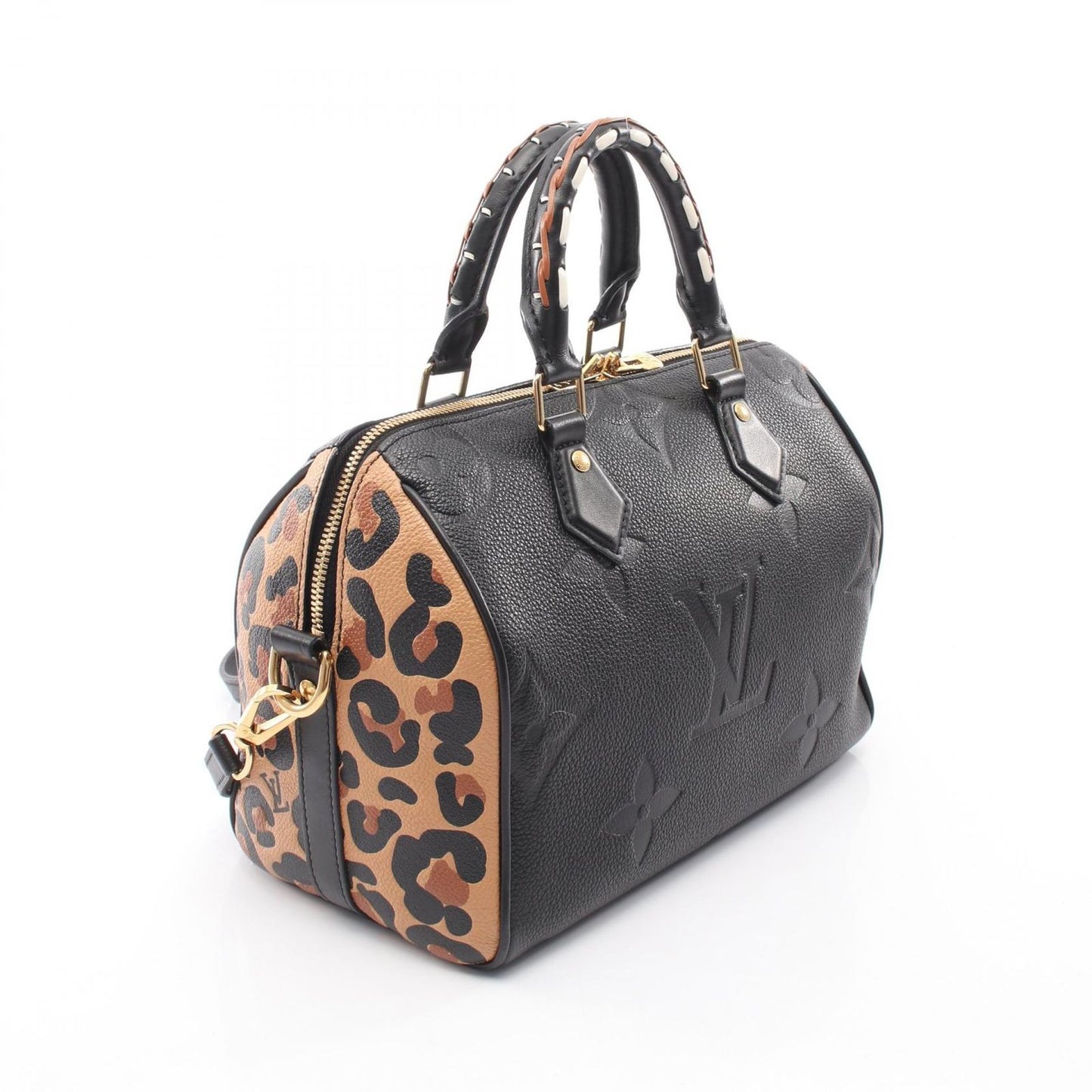 Louis Vuitton Handbag Speedy Bandouliere 25 Wild at Heart 2-Way Noir Leopard — view 2