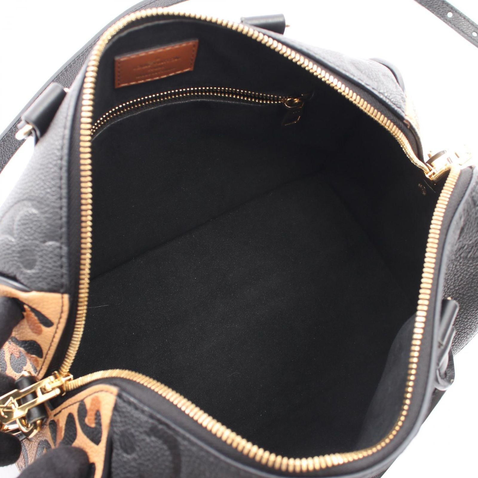 Louis Vuitton Handbag Speedy Bandouliere 25 Wild at Heart 2-Way Noir Leopard — view 3
