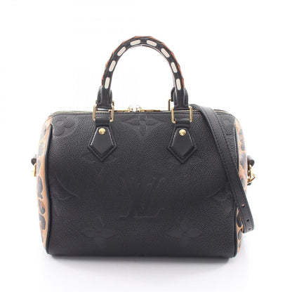 Louis Vuitton Handbag Speedy Bandouliere 25 Wild at Heart 2-Way Noir Leopard