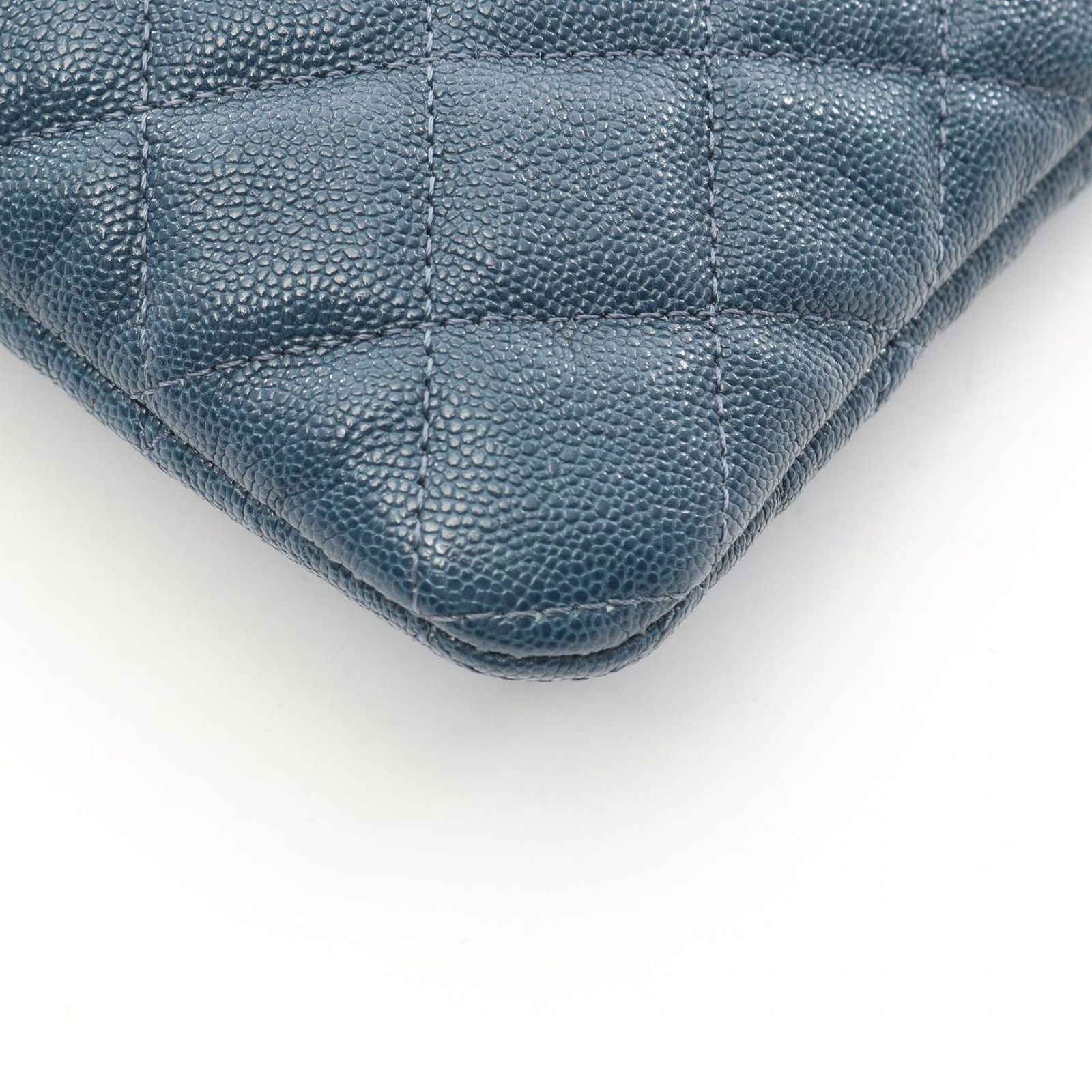 Chanel Clutch Boy Navy Caviar Leather — view 6