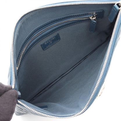 Chanel Clutch Boy Navy Caviar Leather — view 3