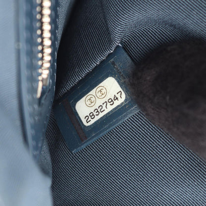 Chanel Clutch Boy Navy Caviar Leather — view 5