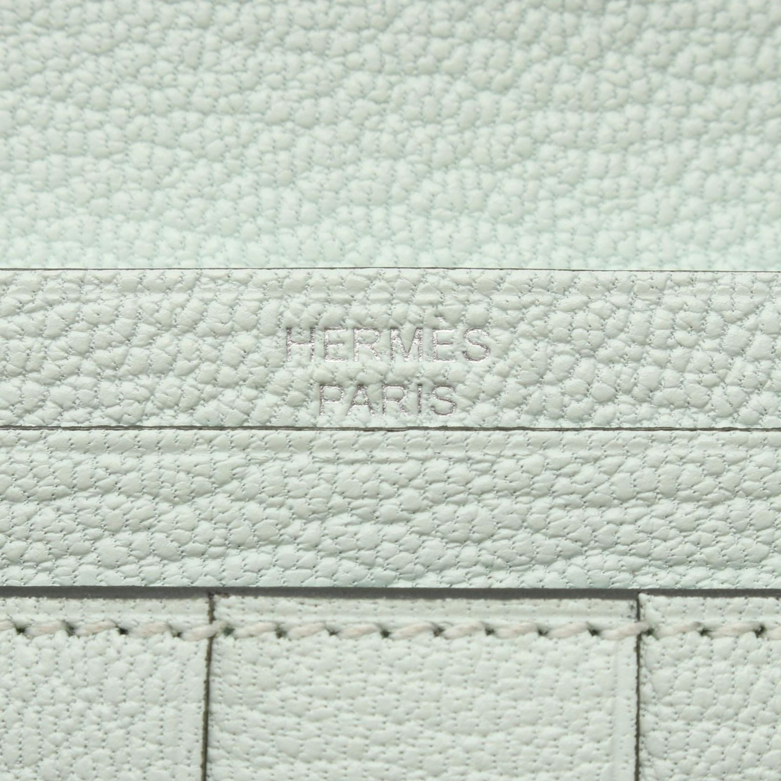 Hermes Bifold Wallet Bearn Souffle Vert Peppermint Leather — view 5
