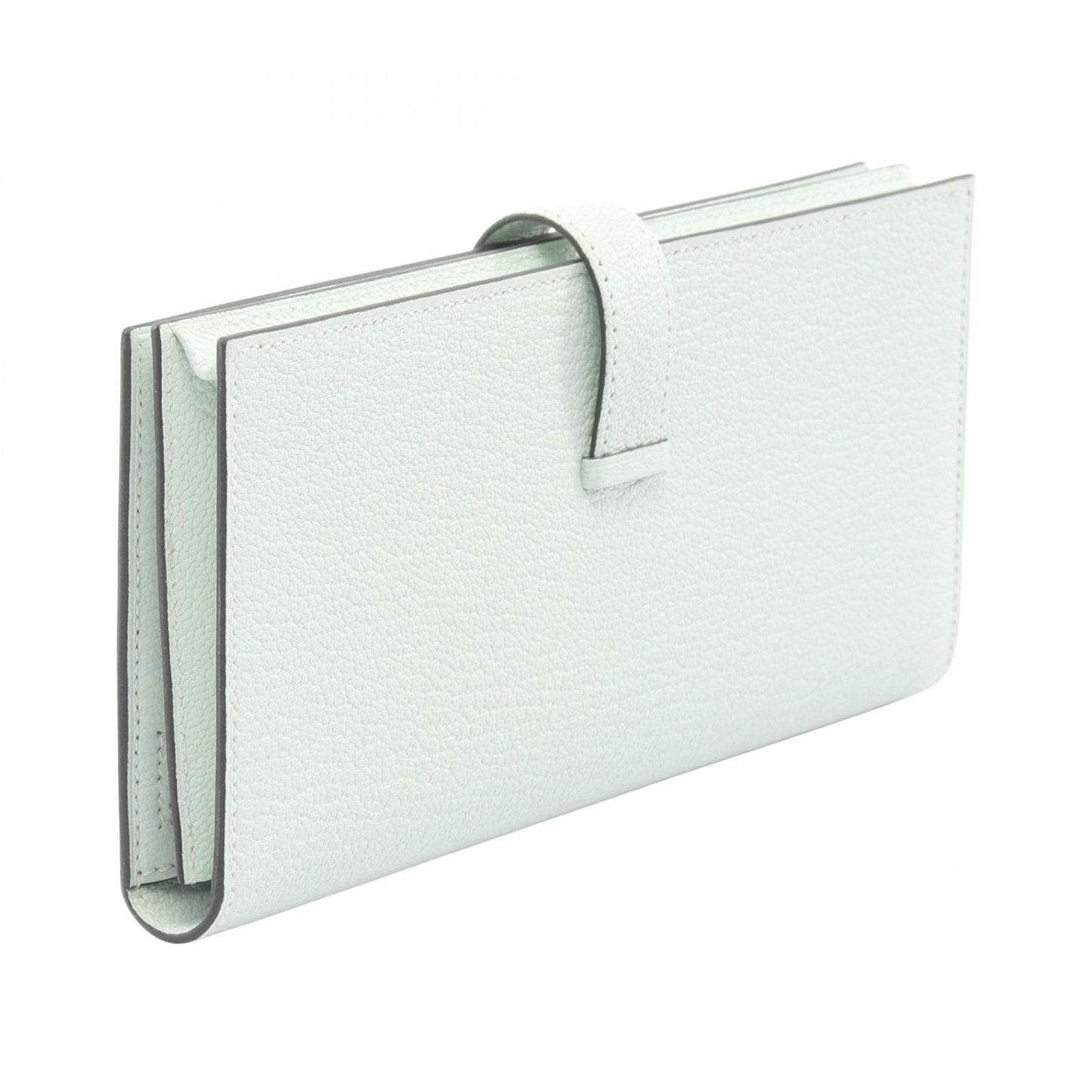Hermes Bifold Wallet Bearn Souffle Vert Peppermint Leather — view 2