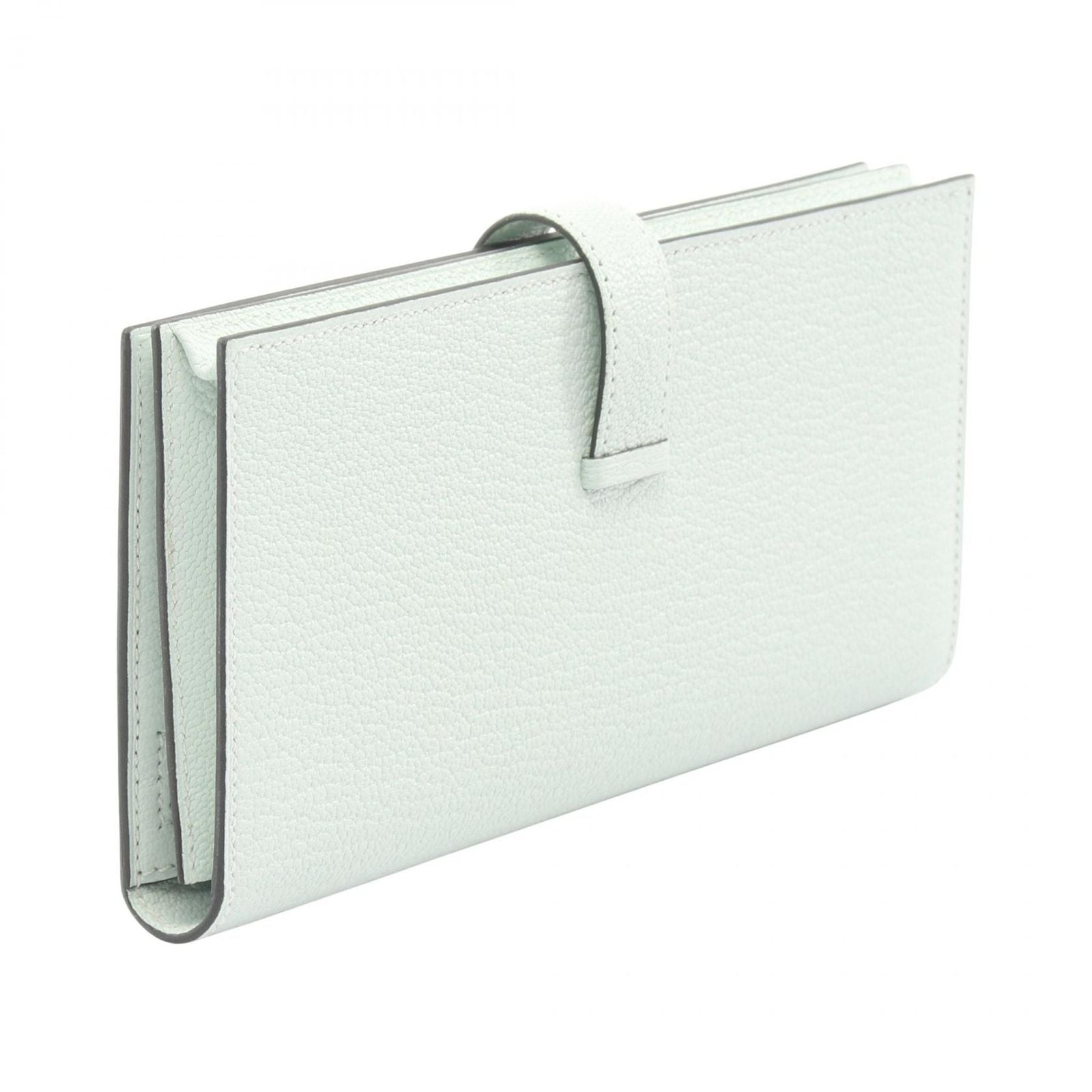 Hermes Bifold Wallet Bearn Souffle Vert Peppermint Leather — view 2