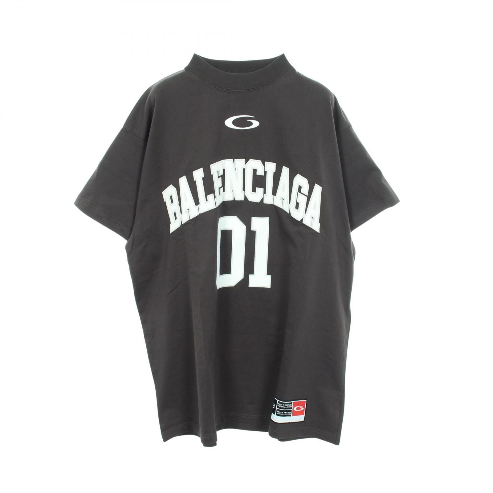 Balenciaga Short Sleeve T-Shirt Logo Embroidery Oversize Cotton