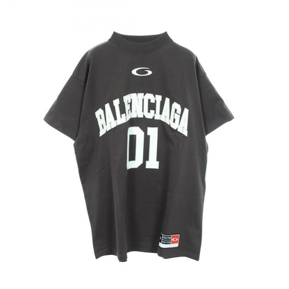 Balenciaga Short Sleeve T-Shirt Logo Embroidery Oversize Cotton