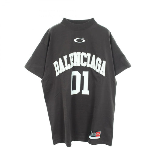 Balenciaga Short Sleeve T-Shirt Logo Embroidery Oversize Cotton