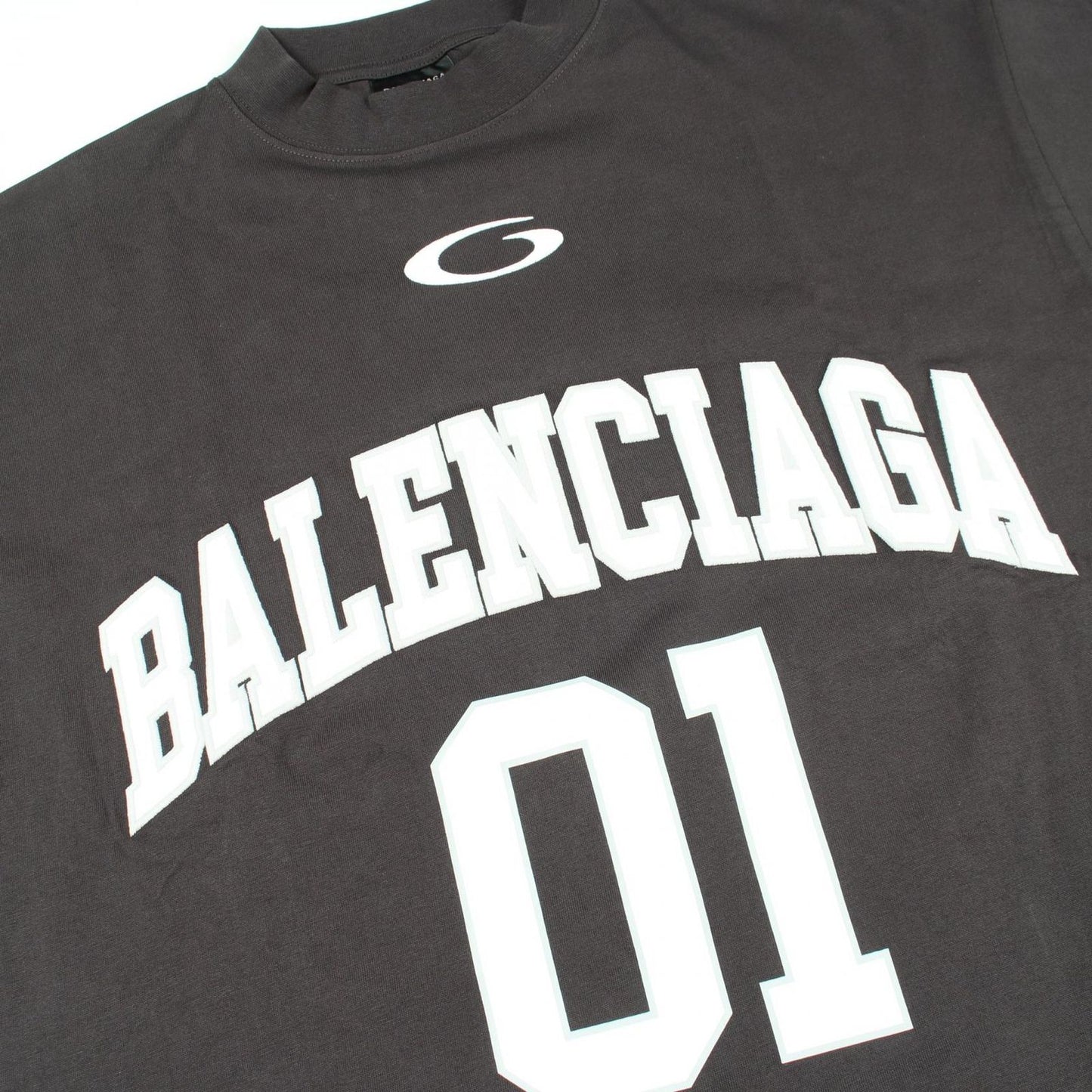 Balenciaga Short Sleeve T-Shirt Logo Embroidery Oversize Cotton — view 6
