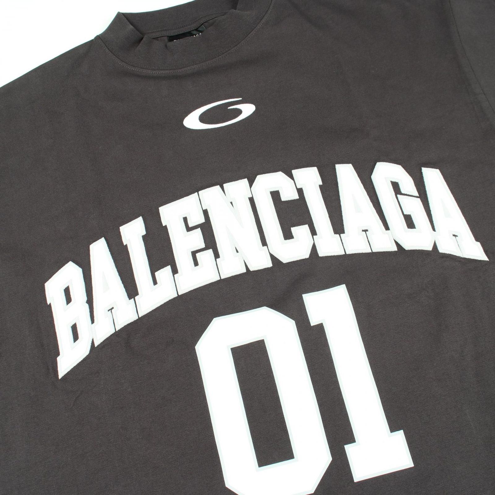 Balenciaga Short Sleeve T-Shirt Logo Embroidery Oversize Cotton — view 6