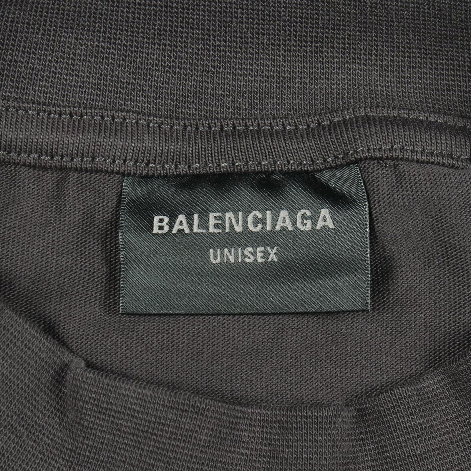 Balenciaga Short Sleeve T-Shirt Logo Embroidery Oversize Cotton — view 3