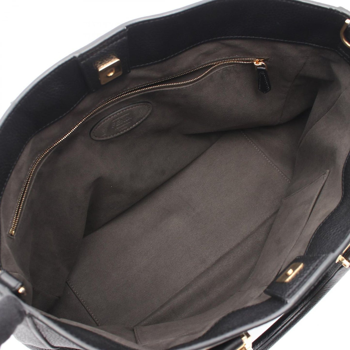 Fendi Tote FF Selleria 2-Way Black Leather — view 3