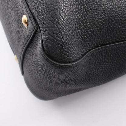 Fendi Tote FF Selleria 2-Way Black Leather — view 5