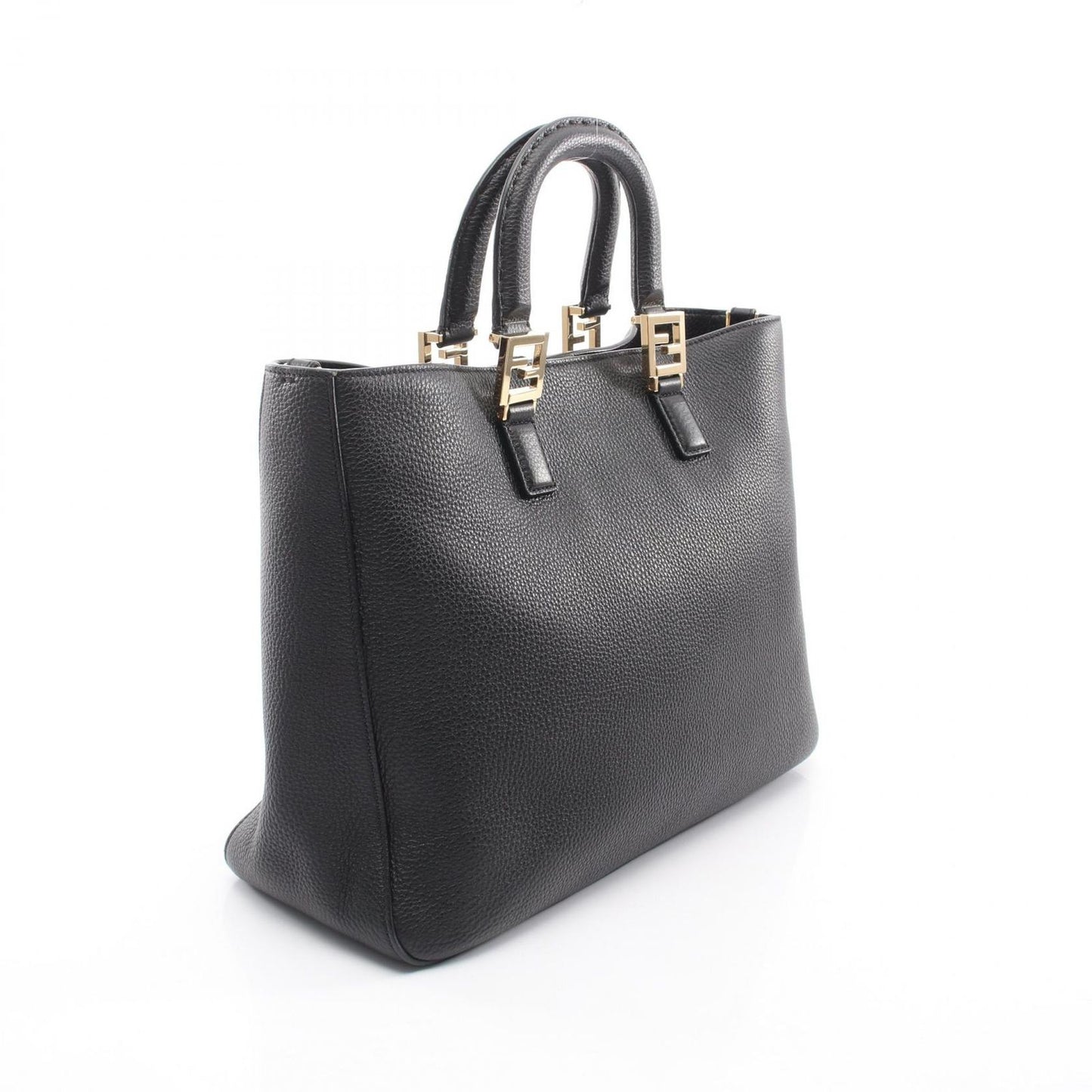 Fendi Tote FF Selleria 2-Way Black Leather — view 2