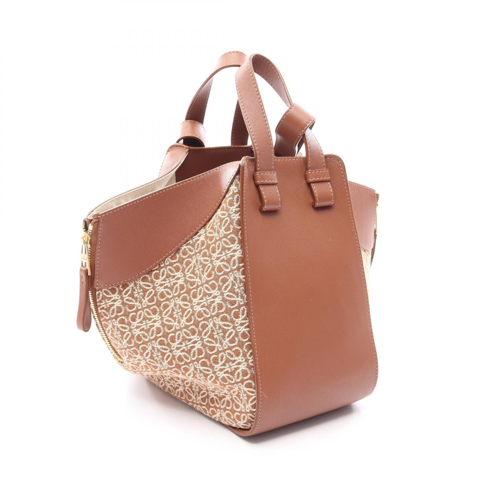 Loewe Handbag Hammock Small 2-Way Brown Natural Leather — view 2