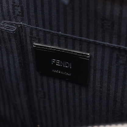 Fendi Handbag 2-Way Navy Green Leather Shoulder — view 4