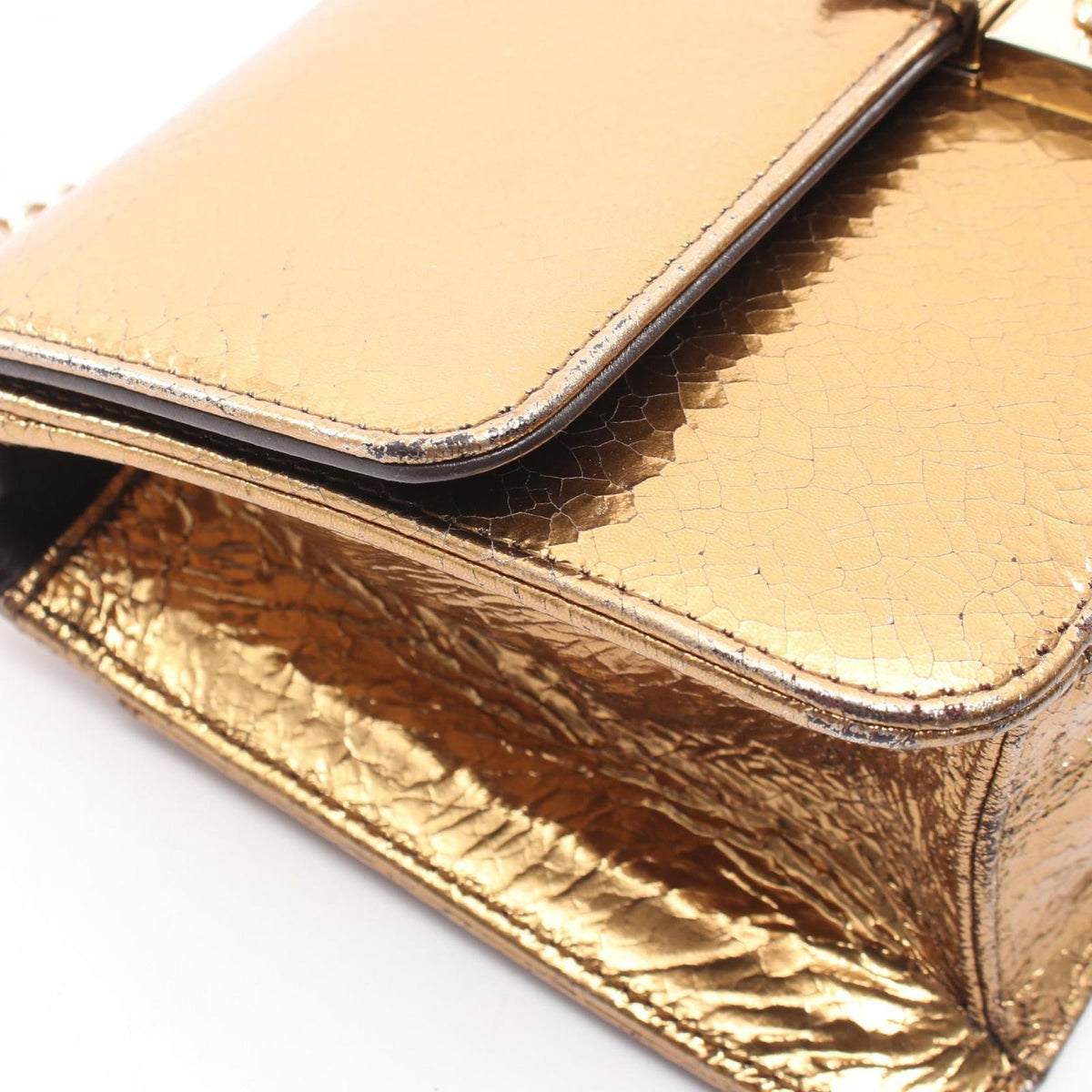 Dior Shoulder Bag Logo Gold Leather Miss Promenade Chain — view 5