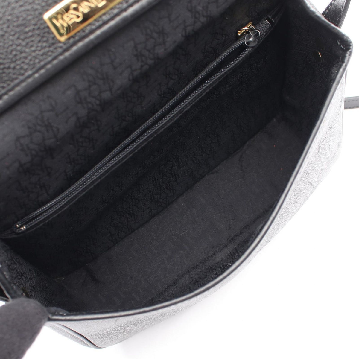 Saint Laurent Shoulder Bag Logo Black — view 3