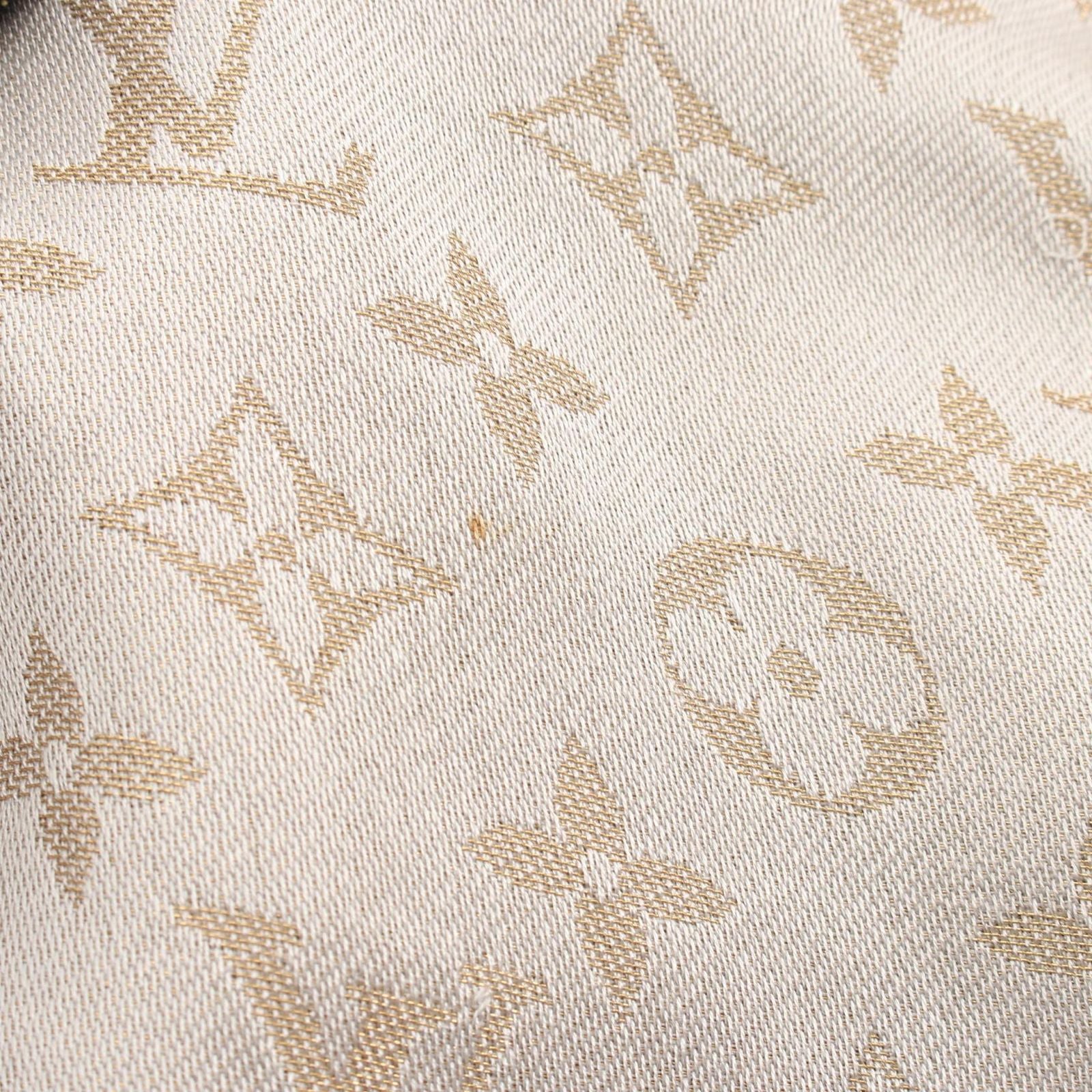 Louis Vuitton Shawl Monogram Shine Silk Wool Scarf — view 8