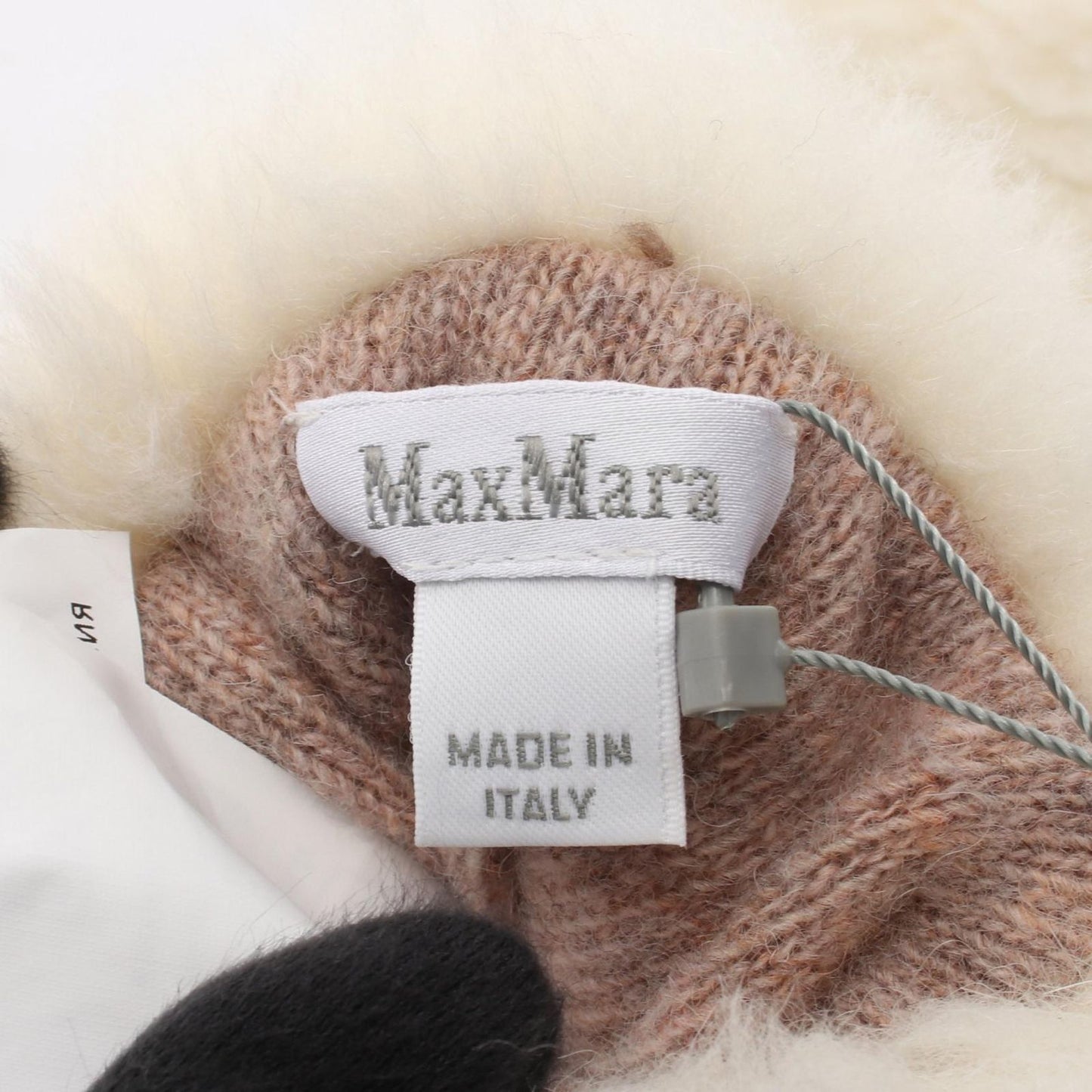 Max Mara Gloves Teddy Bear White Wool — view 3