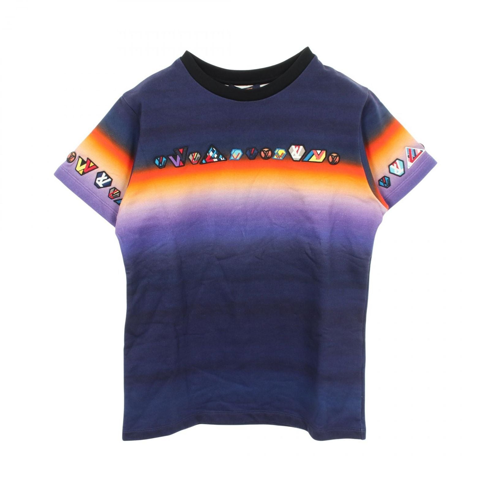 Louis Vuitton Top Tie Dye Sweatshirt Short Sleeve Cotton T-Shirt