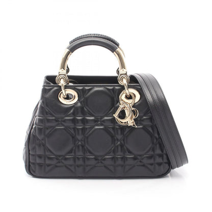 Dior Handbag 95.22 Small 2-Way Black Leather