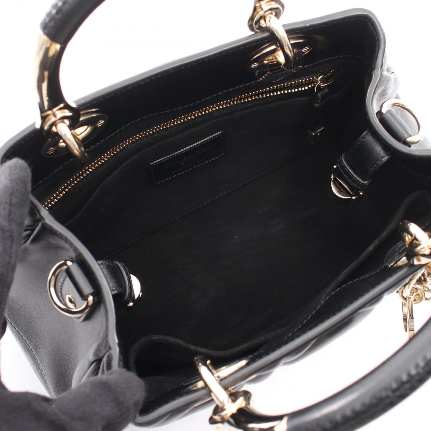 Dior Handbag 95.22 Small 2-Way Black Leather — view 3