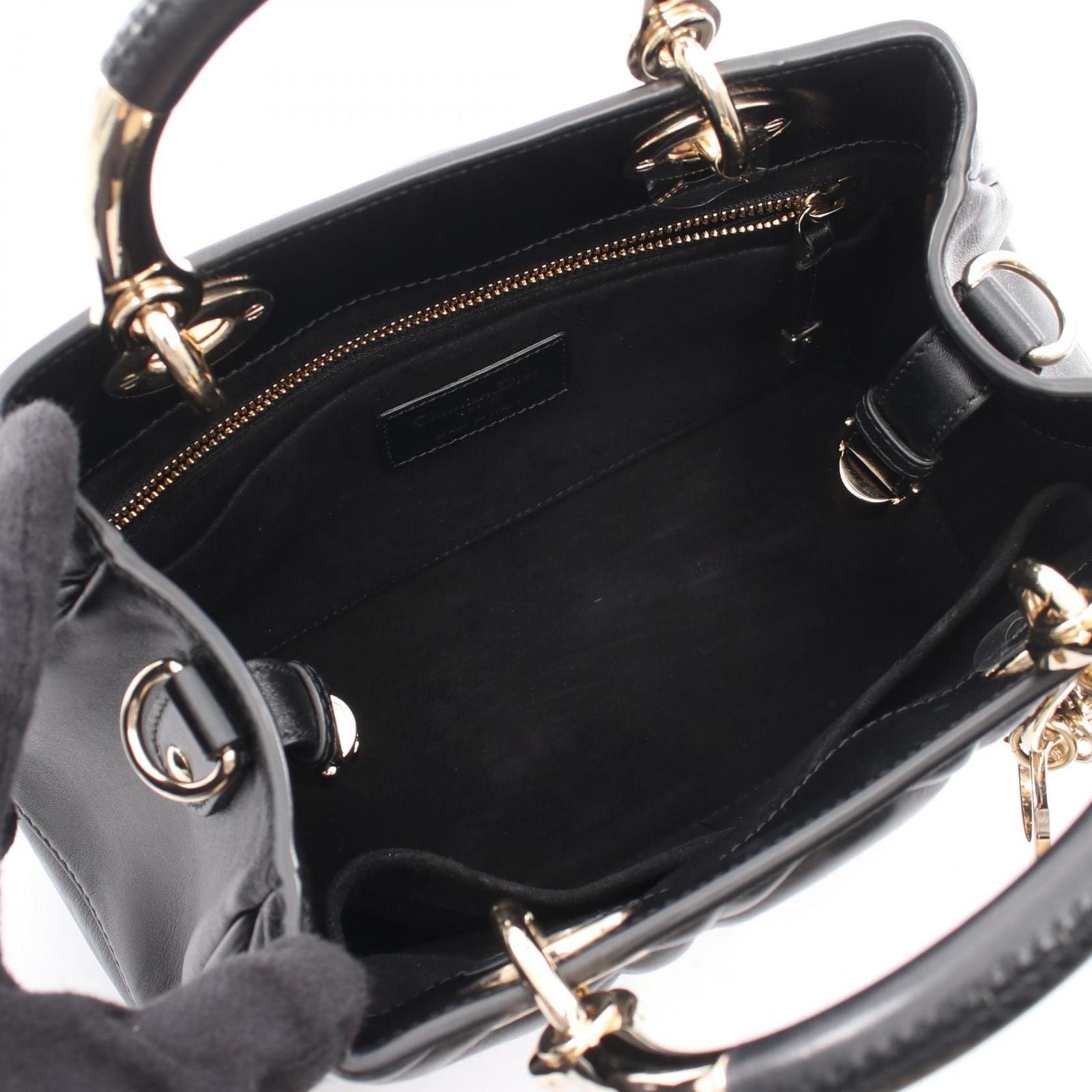 Dior Handbag 95.22 Small 2-Way Black Leather — view 3
