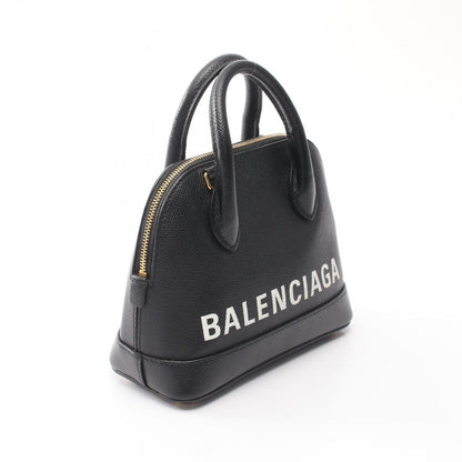 Balenciaga Handbag Bill Top Handle Xxs 2-Way Black Leather Top Bag XS — view 2