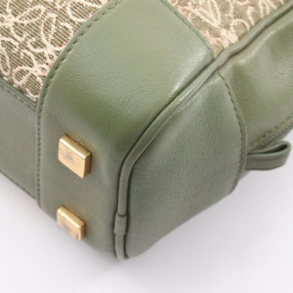 Loewe Handbag Amazona 23 Repeat 2-Way Natural Olive Canvas Leather — view 5