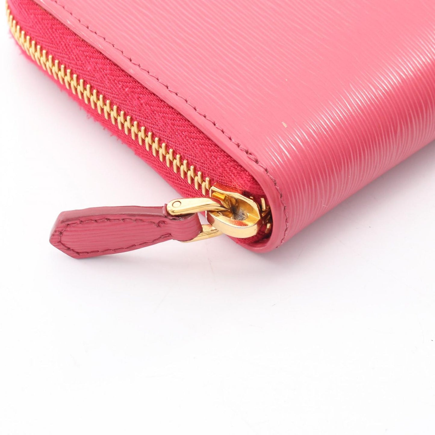 Prada Round Wallet Vittello Move I Pink Leather — view 5
