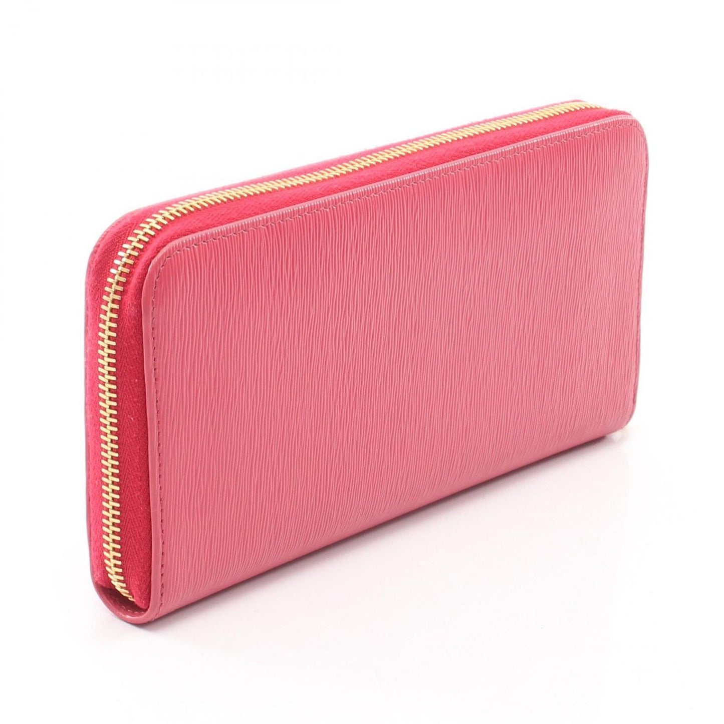 Prada Round Wallet Vittello Move I Pink Leather — view 2