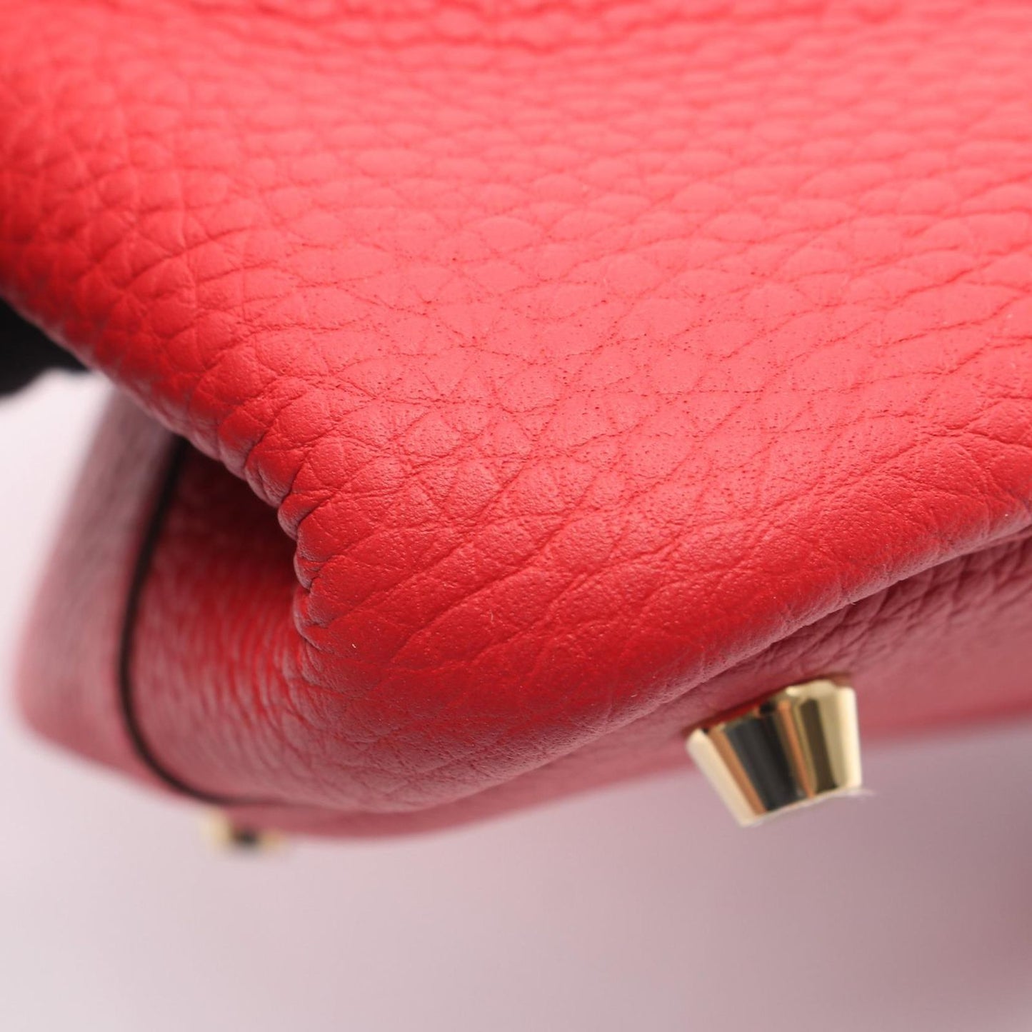 Hermes Handbag Picotin Lock PM Vermillion Leather — view 8