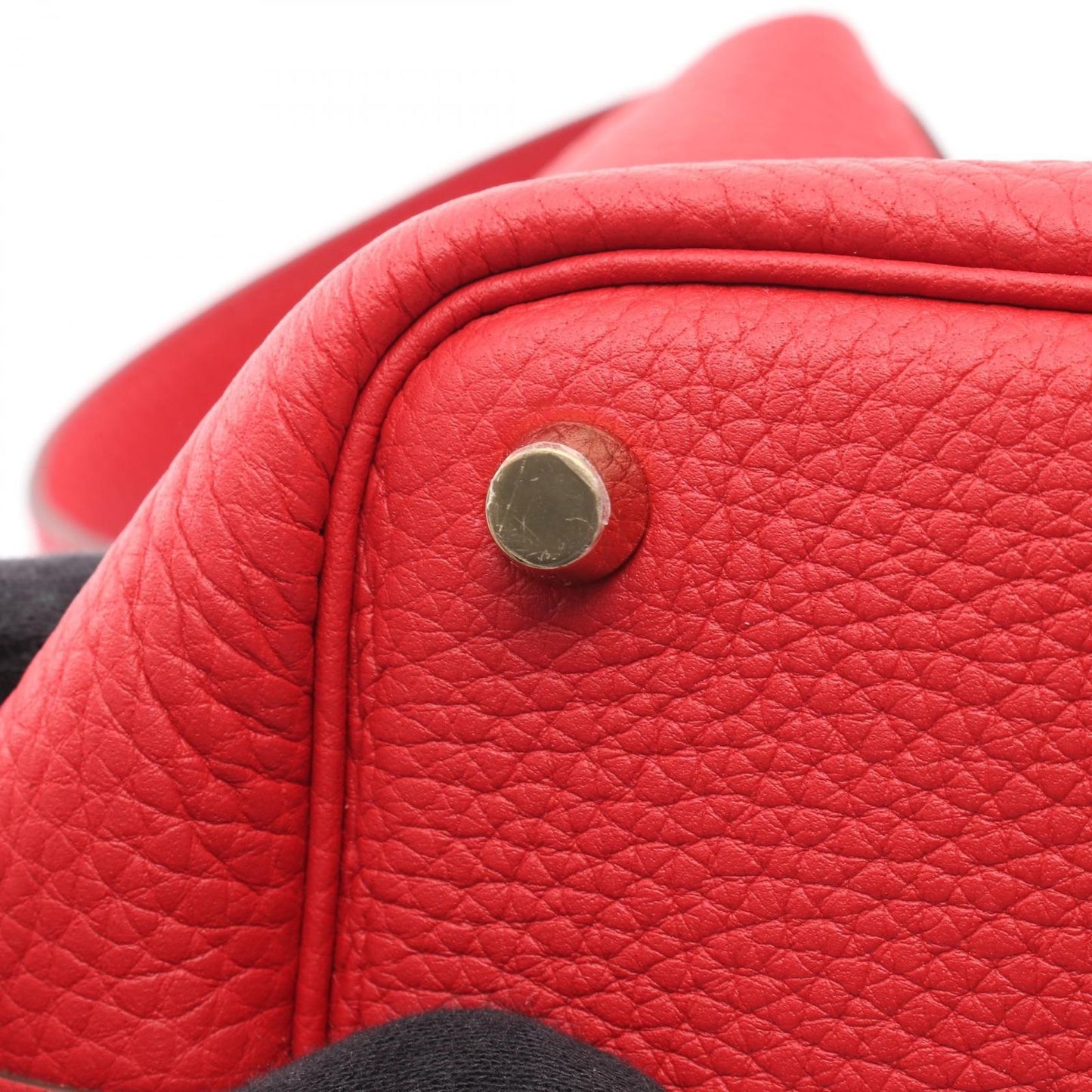 Hermes Handbag Picotin Lock PM Vermillion Leather — view 9