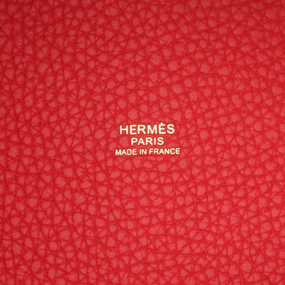 Hermes Handbag Picotin Lock PM Vermillion Leather — view 4