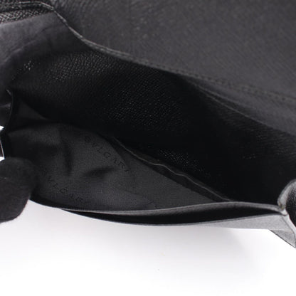 Bvlgari Bifold Wallet Classico Black Leather Long Bill Holder — view 4