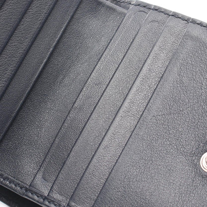 Gucci Bifold Wallet Micro Guccissima Navy Leather Compact — view 6