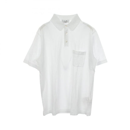 Hermes Polo Shirt Embroidered Pocket Short Sleeve Cotton