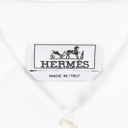 Hermes Polo Shirt Embroidered Pocket Short Sleeve Cotton — view 3