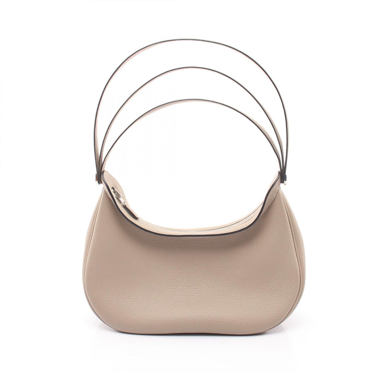 Hermes Shoulder Bag Caporal Tourtier Gray Leather