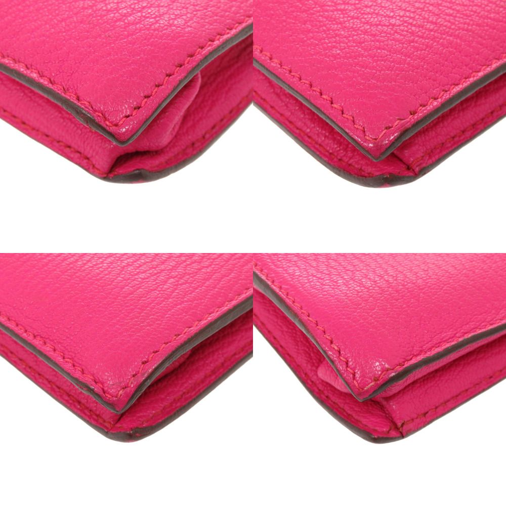 Hermes 365 Chevre Rose Shocking Silver Handbag — view 3