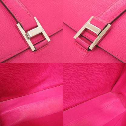Hermes 365 Chevre Rose Shocking Silver Handbag — view 9