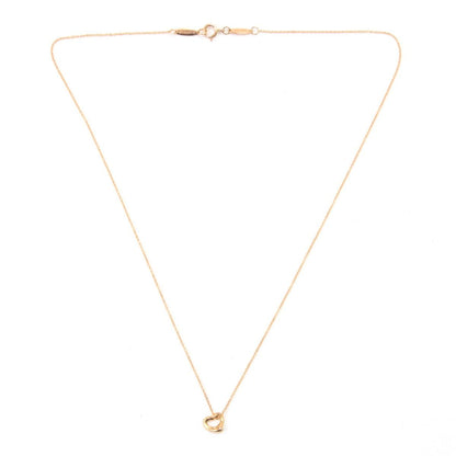 Tiffany & Co Necklace 18k Elsa Peretti Open Heart Pendant External Case — view 3