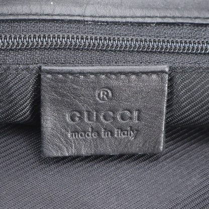 Gucci GG Canvas Leather Tote Shoulder Hand Black — view 8